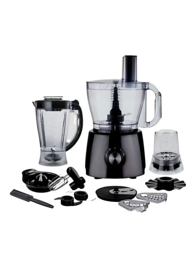 ال سي محضر طعام متعدد الوظائف 800 واط، 15 في 1، سعة 1.75 لتر، 800 واط، DLC 37509، أسود/شفاف - Image 2